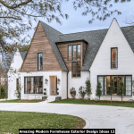 Farmhouse white exterior house wood shutters homes modern style ranch accents stone craftsman small ideas board simple country natural plans